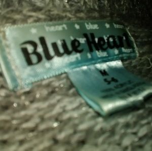 Kids Knit Dress Blue Heart